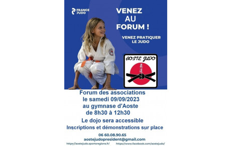 FORUM DES ASSOCIATIONS GYMNASE AOSTE LE 09/09/2023