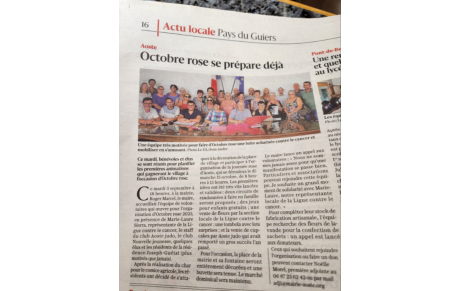 Préparation d'OCTOBRE ROSE